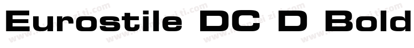 Eurostile DC D Bold字体转换